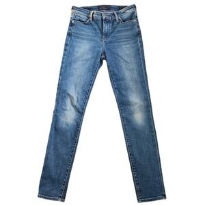 Lucky Brand Hayden Skinny Jeans Womens 2/26 Medium Wash Candiani Denim Blue 129